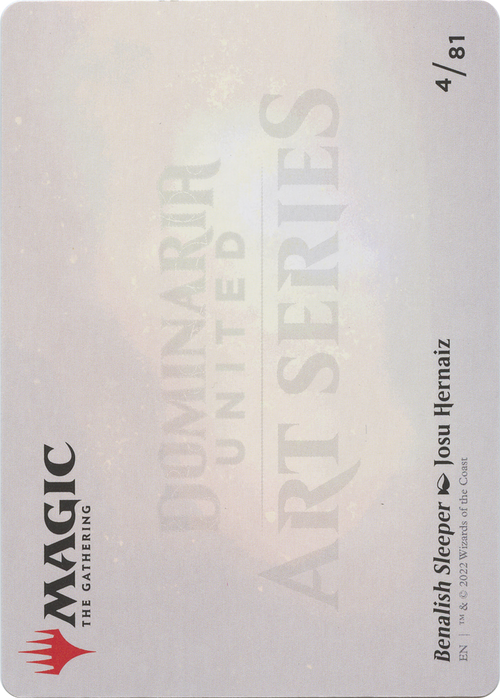 Benalish Sleeper // Benalish Sleeper (ADMU-004) - Dominaria United Art Series (Borderless) Foil