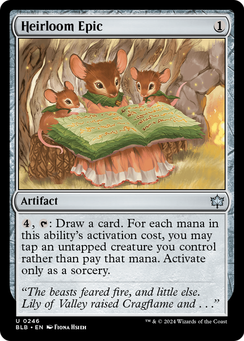 Heirloom Epic (BLB-246) - Bloomburrow Foil