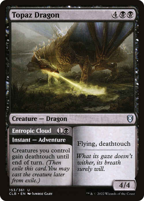 Topaz Dragon (CLB-153) - Commander Legends: Battle for Baldur's Gate