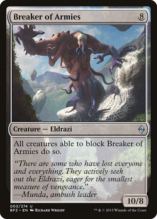 Breaker of Armies (BFZ-003) - Battle for Zendikar