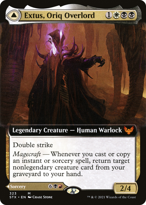 Extus, Oriq Overlord (Extended Art) (STX-323) - Strixhaven: School of Mages: (Extended Art) Foil