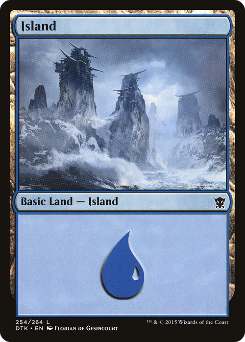 Island (254) (DTK-254) - Dragons of Tarkir