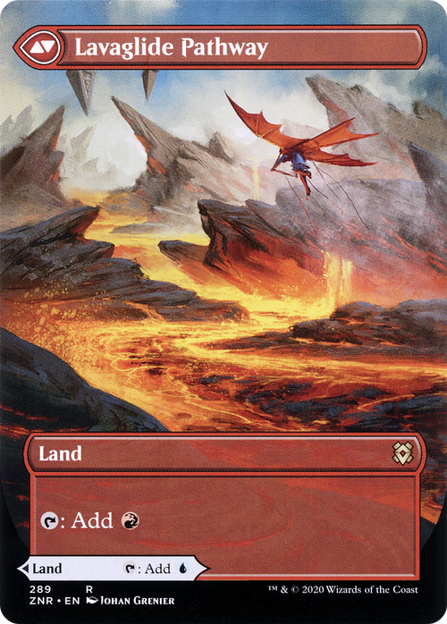 Riverglide Pathway (Borderless) (ZNR-289) - Zendikar Rising: (Showcase) (Borderless)