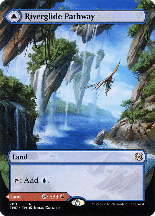 Riverglide Pathway (Borderless) (ZNR-289) - Zendikar Rising: (Showcase) (Borderless)