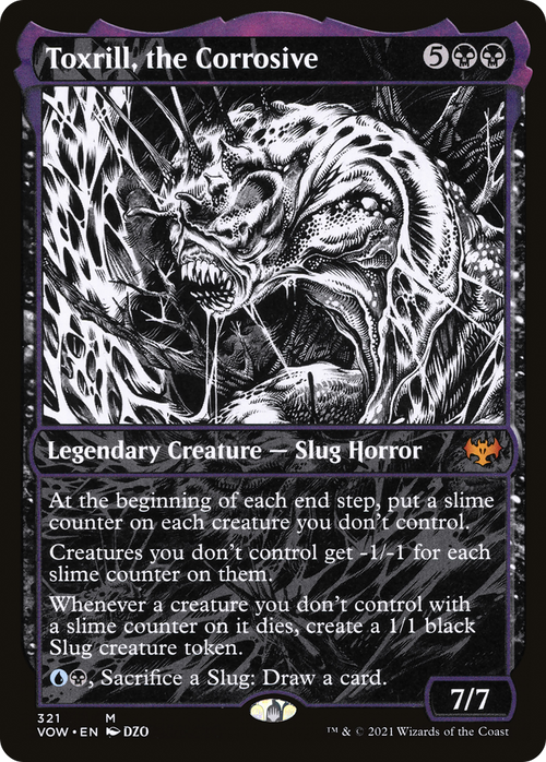 Toxrill, the Corrosive (Showcase) (VOW-321) - Innistrad: Crimson Vow: (Showcase) Foil