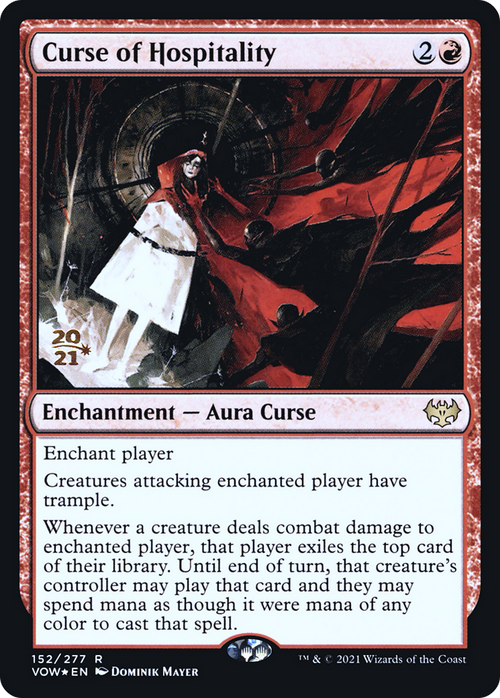 Curse of Hospitality (PRE-152) - Innistrad: Crimson Vow Promos Foil