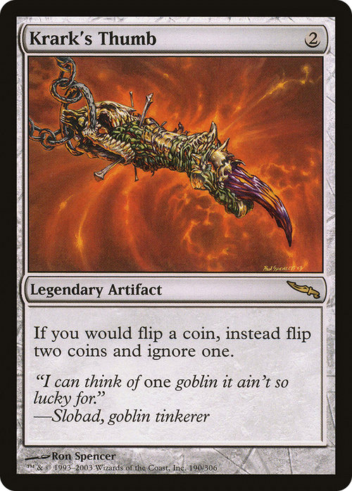 Krark's Thumb (MRD-190) - Mirrodin Foil