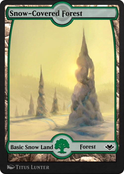 Snow-Covered Forest (PANA-261) - MTG Arena Promos: (Full Art)