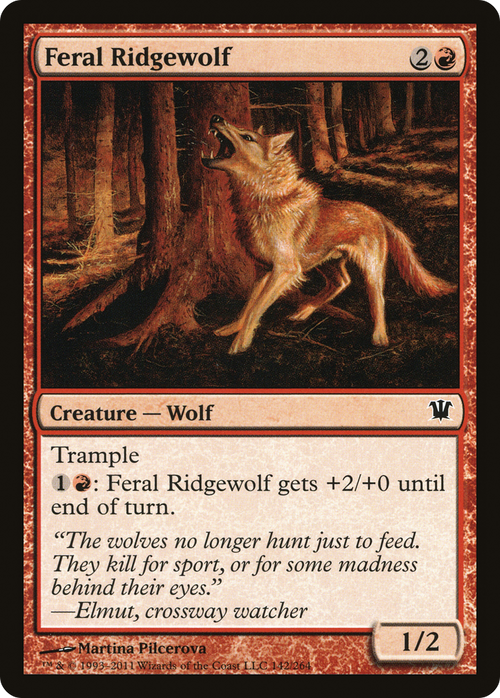 Feral Ridgewolf (ISD-142) - Innistrad