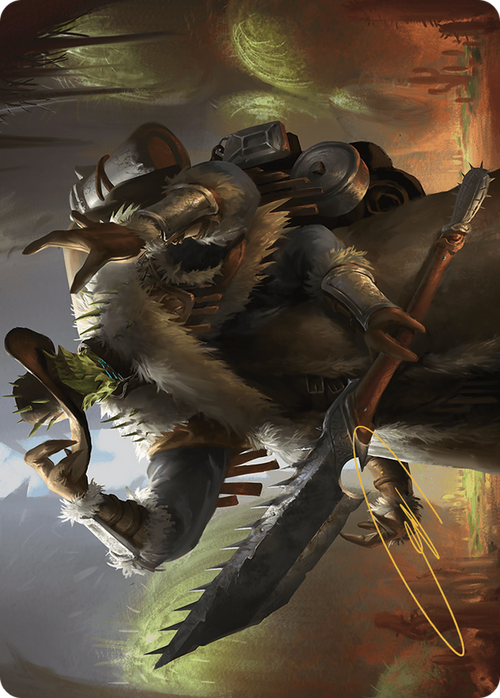 Hardbristle Bandit // Hardbristle Bandit (AOTJ-013) - Outlaws of Thunder Junction Art Series (Borderless) Foil