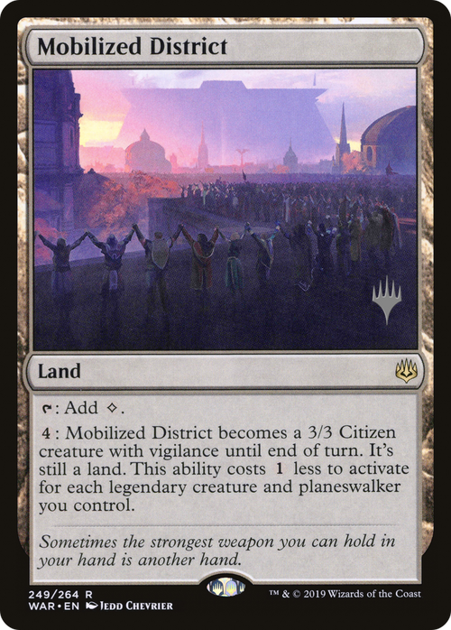 Mobilized District (PPM20-249P) - War of the Spark Promos Foil