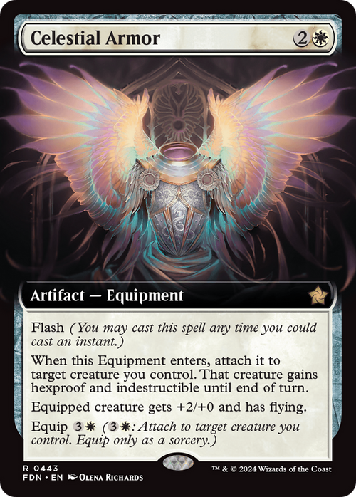 Celestial Armor (Extended Art) (FDN-443) - Foundations: (Extended Art) Foil