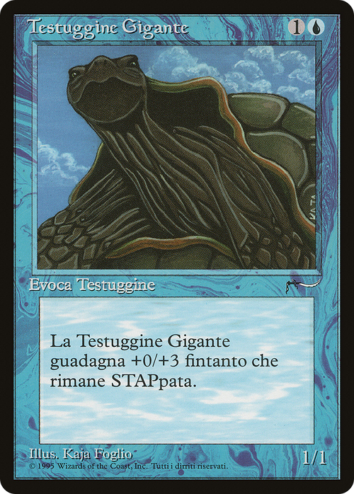 Giant Tortoise (Italian) - "Testuggine Gigante" (REN-) - Rinascimento