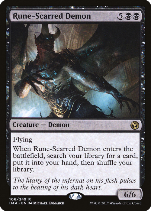 Rune-Scarred Demon (IMA-106) - Iconic Masters