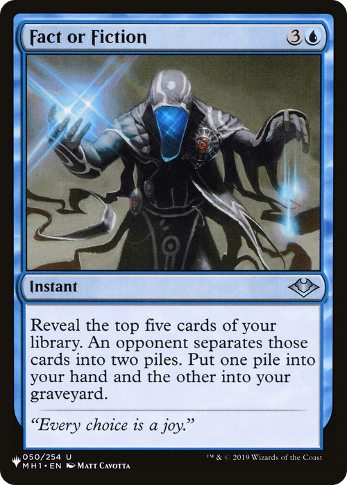 Fact or Fiction (MH1) (LIST-MH1-50) - The List