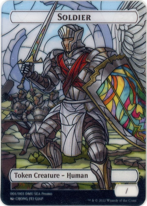 Soldier Token [SEA Exclusive] (DMU-001/003) - Dominaria United Southeast Asia Tokens: (Full Art)