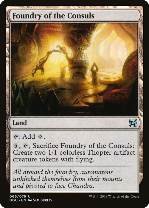 Foundry of the Consuls (DDU-066) - Duel Decks: Elves vs. Inventors