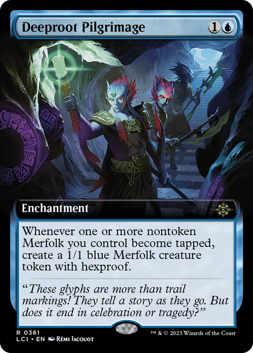 Deeproot Pilgrimage (Extended Art) (LCI-361) - The Lost Caverns of Ixalan: (Extended Art)
