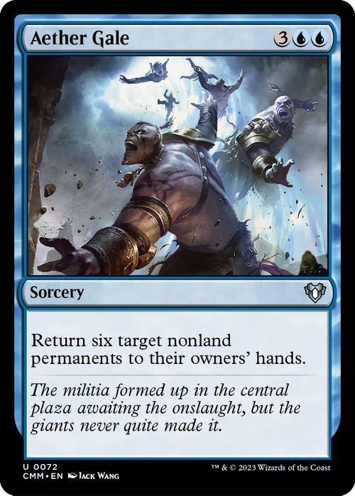 Aether Gale (CMM-072) - Commander Masters Foil