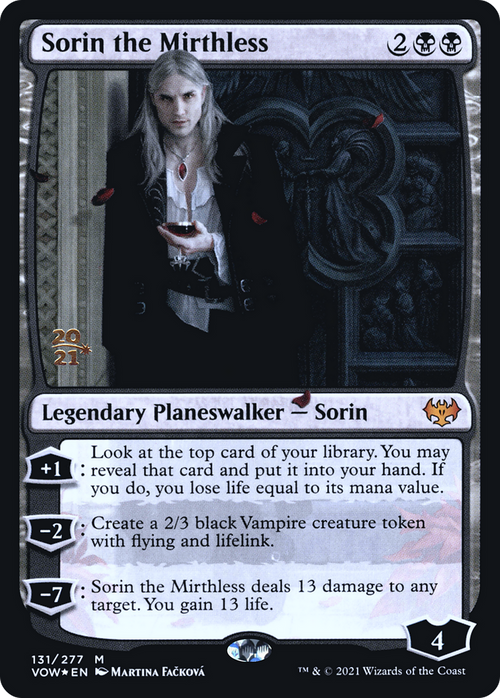 Sorin the Mirthless (PRE-131) - Innistrad: Crimson Vow Promos Foil