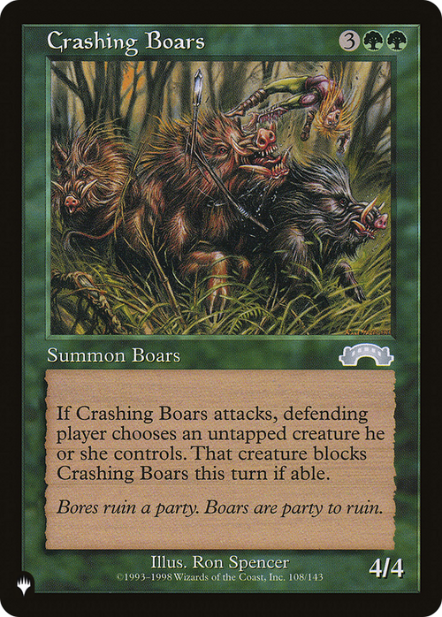 Crashing Boars (LIST-EXO-108) - The List