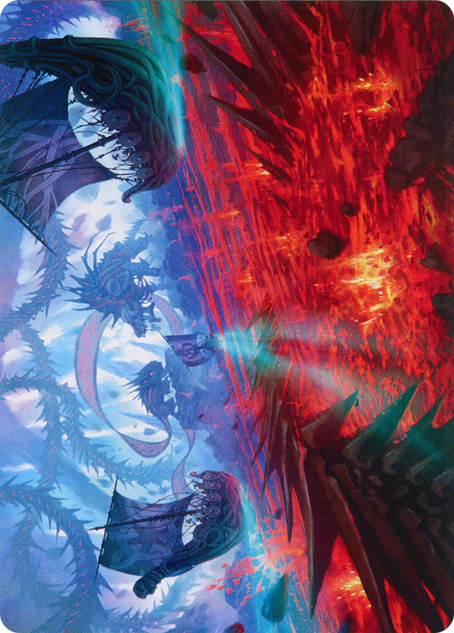 Invasion of Kaldheim // Invasion of Kaldheim (AMOM-033) - March of the Machine Art Series (Borderless) Foil