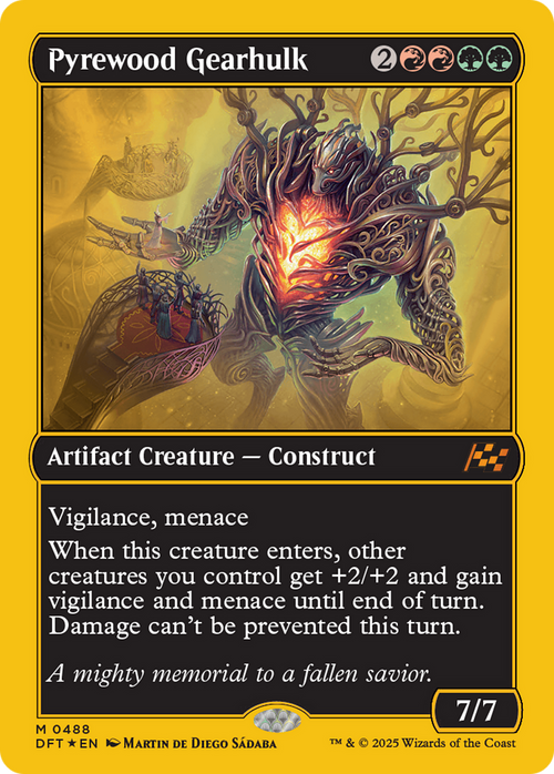 Pyrewood Gearhulk (First-Place Foil) (DFT-488) - Aetherdrift Foil