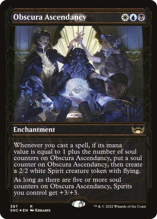 Obscura Ascendancy (Gilded Foil) (SNC-387) - Streets of New Capenna: (Showcase) Foil