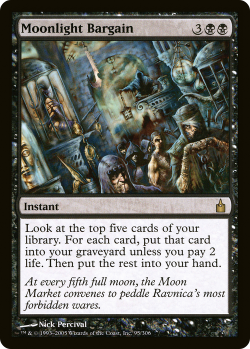 Moonlight Bargain (RAV-095) - Ravnica: City of Guilds Foil