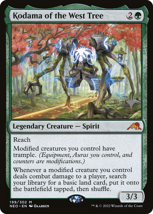 Kodama of the West Tree (PPNEO-199) - Kamigawa: Neon Dynasty Promos Foil