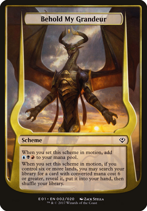 Behold My Grandeur (Archenemy: Nicol Bolas) (OVER-02★) - Archenemy: Nicol Bolas Schemes