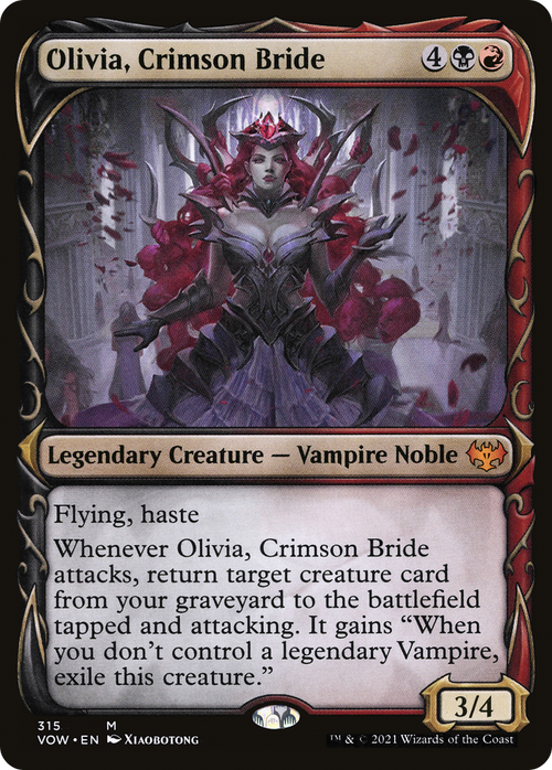 Olivia, Crimson Bride (Showcase) (VOW-315) - Innistrad: Crimson Vow: (Showcase) Foil
