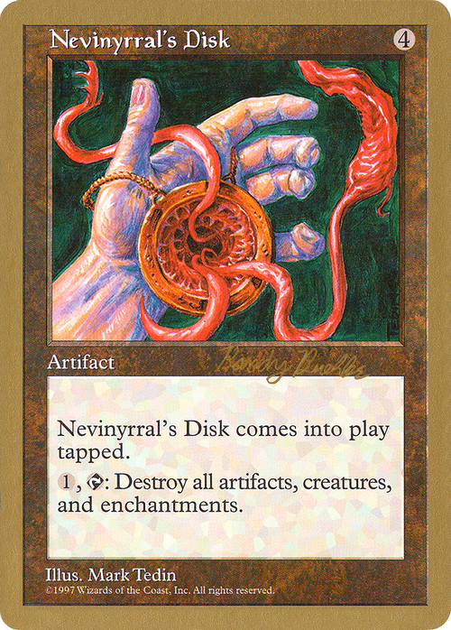 Nevinyrral's Disk - 1998 Randy Buehler (5ED) (WCD-) - World Championship Decks 1998