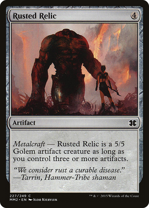 Rusted Relic (MM2-227) - Modern Masters 2015 Foil