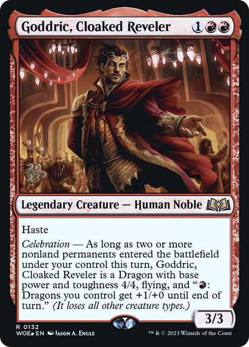 Goddric, Cloaked Reveler (PRE-132) - Wilds of Eldraine Promos Foil