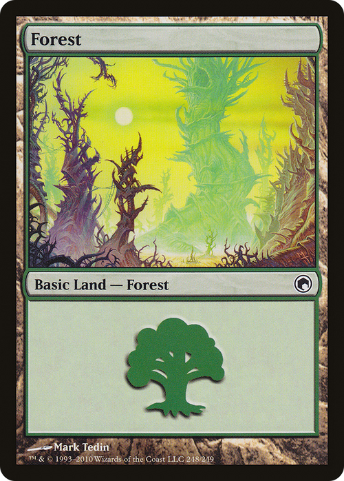 Forest (248) (SOM-248) - Scars of Mirrodin Foil