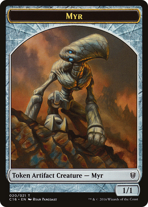 Myr // Bird (002) Double-Sided Token (C16-020) - Commander 2016 Tokens