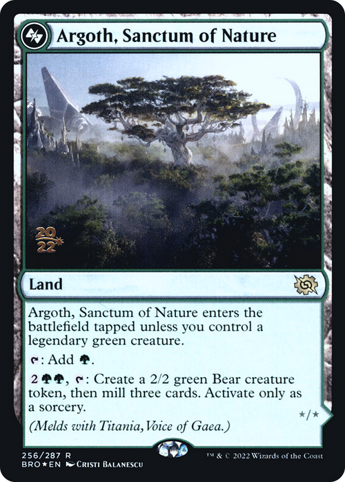 Argoth, Sanctum of Nature (PRE-256) - The Brothers' War Promos Foil