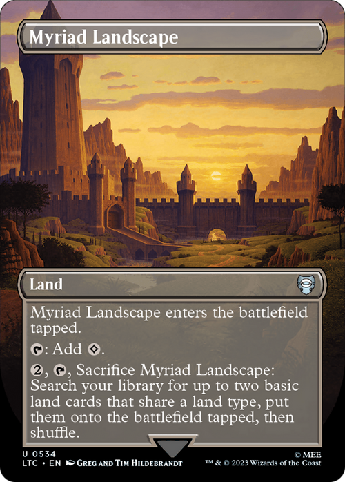 Myriad Landscape (Borderless) (LTC-534) - Tales of Middle-earth Commander Foil