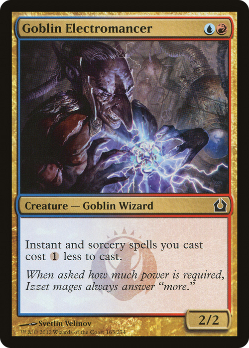 Goblin Electromancer (RTR-163) - Return to Ravnica
