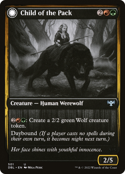 Child of the Pack (DBL-501) - Innistrad: Double Feature: (Double Faced Transform)