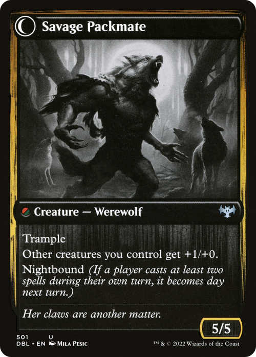 Child of the Pack (DBL-501) - Innistrad: Double Feature: (Double Faced Transform) Foil