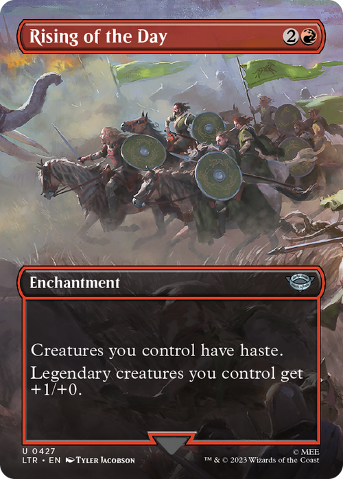 Rising of the Day (Borderless) (LTR-427) - The Lord of the Rings: Tales of Middle-earth Foil
