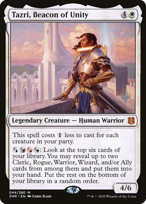 Tazri, Beacon of Unity (PPZNR-44P) - Zendikar Rising Promos