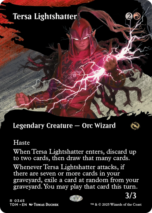Tersa Lightshatter (Borderless) (TDM-345) - Tarkir: Dragonstorm: (Showcase) Foil