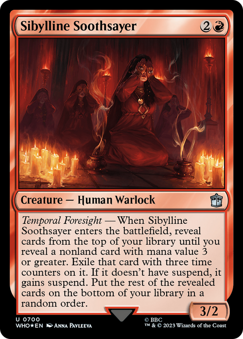 Sibylline Soothsayer (Surge Foil) (WHO-700) - Doctor Who Foil