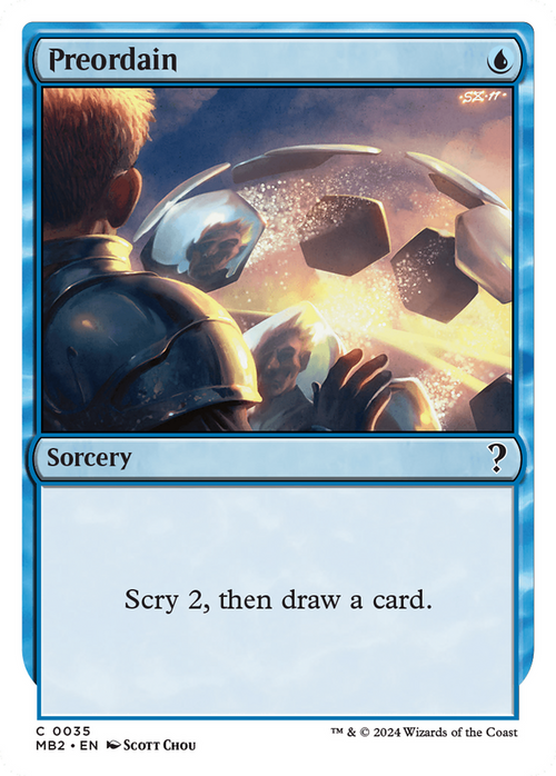 Preordain (White Border) (MB2-035) - Mystery Booster 2