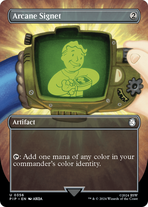 Arcane Signet (Borderless) (PIP-356) - Fallout Foil