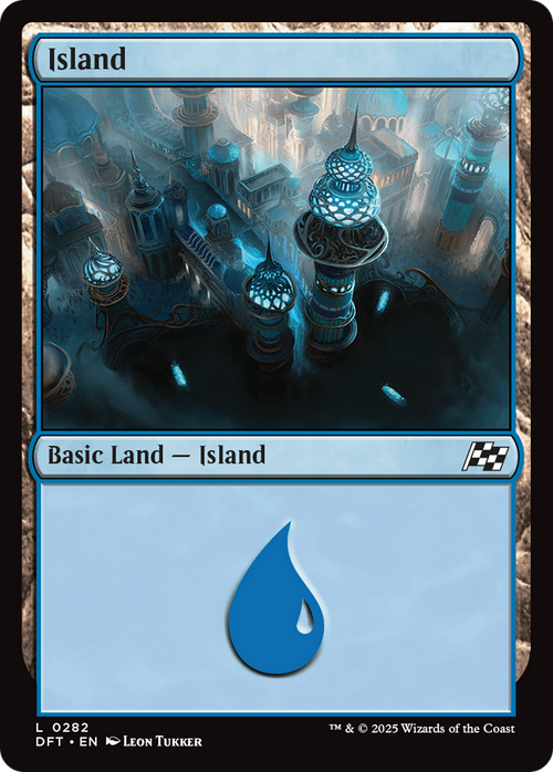Island (0282) (DFT-282) - Aetherdrift Foil