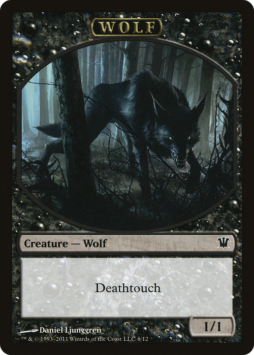 Wolf Token (6) (ISD-006) - Innistrad Tokens